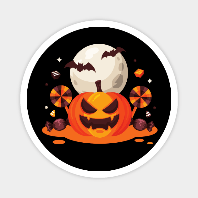 Halloween Pumpkin Design Magnet by huyammina